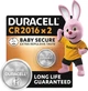 Специальная литиевая батарейка типа «таблетка» Duracell 2016 3V, (DL2016 / CR2016), 2 шт. (5000394045736) - изображение 1
