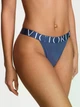 Котонові трусики-танга Victoria's Secret Exploded Logo Cotton 90s Brief Panty M Сині 27263990 - изображение 1