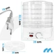 Сушарка для овочів та фруктів Maltec DryMaster II 500 Вт 113379, 5 рівнів, 11,5 л, регулювання температури 35–70°C, без BPA, біла - изображение 2