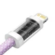 Кабель Baseus Dynamic Series Fast Charging Type-C to Lightning 20W 2м (CALD000105) Purple - зображення 4