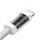 Кабель Baseus Dynamic Series Fast Charging Type-C to Lightning 20W 2м (CALD000102) White - зображення 4