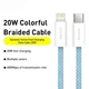 Кабель Baseus Dynamic Series Fast Charging Type-C to Lightning 20W 1м (CALD000003) Blue - зображення 9
