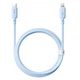 Кабель Baseus Silky Series Fast Charging Type-C to Lightning 20W 1м (P10377700313-00) Blue - зображення 2