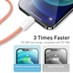 Кабель Baseus Dynamic Series Fast Charging Type-C to Lightning 20W 2м (CALD000107) Orange - зображення 9