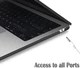 Чехол-накладка Hardshell Air M2/M3/M4 для MacBook Air 13.6 M2 2022 / M3 2024 / M4 2025 Матовый Black - изображение 5