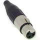 Роз'єм XLR 3-pin Amphenol нікельована поверхня під'єднання затискач-крокодил AC3F штамповані контакти - зображення 7