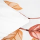 Komplet pościeli Homla Leafy Poszewka na kołdrę 220 x 200 cm + 2 poszewki na poduszki 70 x 80 cm z mikrofibry w motyw liści biały (5906496755859) - obraz 4