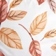 Komplet pościeli Homla Leafy Poszewka na kołdrę 220 x 200 cm + 2 poszewki na poduszki 70 x 80 cm z mikrofibry w motyw liści biały (5906496755859) - obraz 5