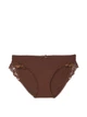 Трусики-бікіні Body by Victoria Stretch Cotton з мереживною талією - колір Coconut Brown XXL (11263053) - изображение 1