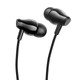 Проводные наушники 3.5mm Borofone BM61 Wanderer с микрофоном и вакуумными амбушюрами 1.2m Black - изображение 1