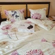 Постільна білизна KoTetextile плюшева велюрова полуторка 155-215 см 50-70 2шт з резинкою квіти на молочному - изображение 3