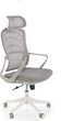 Офісне крісло Halmar Vesuvio 2 Сіро-біле (5905248131774) - зображення 1