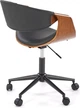 Офісне крісло Halmar Bilbo Чорно-горіхове (5905248131477) - зображення 2