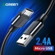 Дата кабель USB 2.0 AM to Micro 5P 3.0m 2A US289 black Ugreen (60827) - зображення 2