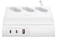 Мережевий фільтр USAMS US-CC160 3 розетки / 1 x USB, 2 x Type-C 65W 2м White (CC160TC01) - зображення 1