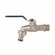 Кран поливочный Thermo Alliance 1/2" латунный для подключения рычажный шланга шаровой. (598490) - изображение 6