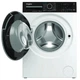 Стиральная машина Whirlpool фронтальной загрузки, 7 кг, 1400 об/мин, класс энергоэффективности A, глубина 496 см, с дисплеем, функцией пара, инверторным двигателем, черный люк, белый корпус (629128) - изображение 3