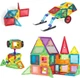 Магнітний конструктор ModernHome by Multistore Будинок з автомобілем та причепом 106 елементів HC473205 (5905817008131) - зображення 5