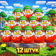 Kinder Joy Minecraft 12 штук по 20 г кіндер джой майнкрафт шоколадне яйце з іграшкою сюрприз Ferrero для дітей подарунок фанатам гри колекційна фігурка нова серія - зображення 4