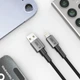 Кабель Tech-Protect Ultraboost DNA USB-A to Lightning 0.25 m Iron Grey (5906302361731) - изображение 4