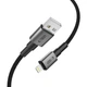 Кабель Tech-Protect Ultraboost DNA USB-A to Lightning 0.25 m Iron Grey (5906302361731) - изображение 3