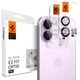 Защитное стекло Spigen для камеры iPhone 17 | 16 Plus | 16 Optik Pro Glas.TR "EZ FIT" Purple (2 pack) (AGL10127) - изображение 1