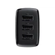 Мережевий зарядний пристрій Baseus Compact 17W 3xUSB-A Black (CCXJ020101) - зображення 3