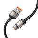 Кабель Tech-Protect UltraBoost Evo USB-C to USB-A 100W 5A 1m Titanium (5906203690749) - изображение 3