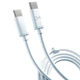 Кабель 3mk Hyper Cable USB-C to USB-C 100W 2m White (5903108464543) - изображение 5