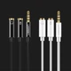 Кабель Ugreen Mini Jack 3.5mm to 2x Mini Jack 3.5mm (Microphone/Stereo Output) 0.2m Black (6957303836208) - зображення 9