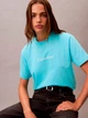 Футболка хлопковая женская Calvin Klein 828509610 XL Голубая (1159855440) - изображение 4
