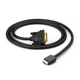 Кабель Ugreen HDMI to DVI 4K 60Hz 30AWG 1m Black (UGR195BLK) - зображення 2