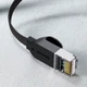 Сетевой кабель Baseus High Speed (Flat) Ethernet RJ45 Cat.6 1000Mb/s 1m Black (PCWL-B01) - изображение 6