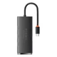 USB-хаб Baseus Lite Series Hub 4-in-1 USB-C to 4хUSB-A/USB-C 0.25m Black (WKQX030301) - изображение 2