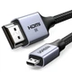 Кабель Ugreen HD164 micro HDMI to HDMI 8K 2m Grey (15517-ugreen) - изображение 1