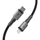 Кабель Tech-Protect Ultraboost DNA USB-C to Lightning 27W 1 m Iron Grey (5906302380879) - изображение 2