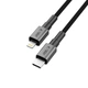 Кабель Tech-Protect Ultraboost DNA USB-C to Lightning 27W 1 m Iron Grey (5906302380879) - изображение 3