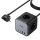 Сетевой удлинитель Ugreen 2x USB-C/2x USB-A/3x AC 65W Black (6941876221264) - изображение 1