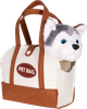 Maskotka ModernHome by Multistore Pluszowy piesek w torebce Husky z szczotką do pielęgnacji 18 cm HC750229 (5905817008278) - obraz 1