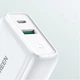 Мережевий зарядний пристрій Ugreen FC/QC 36W USB-C | USB-A White (60468 CD170) - зображення 3