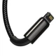 Кабель Baseus Tungsten 3-in-1 USB-A to USB-C/Lightning/Micro-USB 1.5m Black (CAMLTWJ-01) - изображение 3
