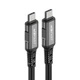 Кабель Acefast PD USB-С to USB-С 48W 1m Silver Black (C1-09) - зображення 3