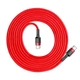 Кабель Baseus Cafule USB-C to USB-C 2m Red (CATKLF-H09) - зображення 2