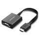 Адаптер Ugreen HDMI to VGA micro USB/Audio Mini Jack 3.5mm Black (UGR377BLK) - зображення 1