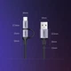 Кабель Ugreen 2-in-1 USB-A/micro USB/USB Type-C 2.4A 1m Black (UGR243BLKGRY) - зображення 13