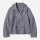 Пальто осеннее короткое женское Uniqlo 65767768 L Серое (1159855997) - изображение 12