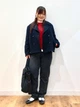Пальто осеннее короткое женское Uniqlo 599644222 L Синее (1159855893) - изображение 6