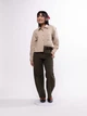 Рубашка хлопковая женская UNIQLO 657777253 2XL Бежевая (1159854243) - изображение 6