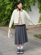 Рубашка хлопковая женская UNIQLO 657777253 2XL Бежевая (1159854243) - изображение 14