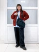 Толстовка на флисе на молнии мужская Uniqlo 663848946 2XL Бордовая (1159855932) - изображение 9